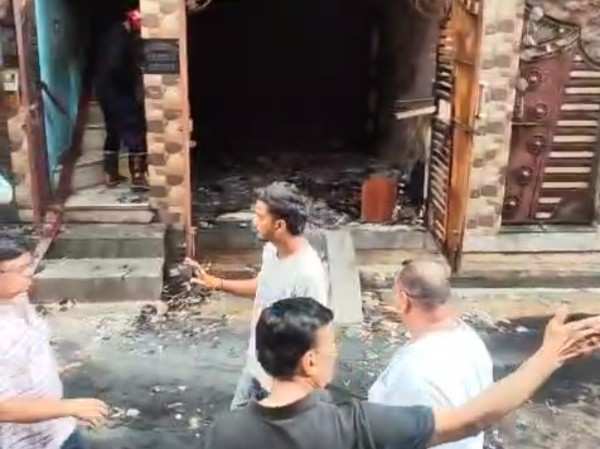 न्यू उस्मानपुर इलाके के एक मकान में लगी आग, महिला की मौत, जांच में जुटी पुलिस
