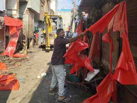 MCD शाहदरा उत्तरी क्षेत्र में अवैध मीट बिक्री, पार्किंग और अतिक्रमण पर बड़ी कार्रवाई
