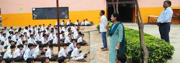 DAV स्कूल गांधी नगर में खेल दिवस पर मेजर ध्यानचंद को किया गया याद