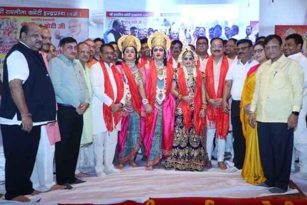 भूमि पूजन के साथ श्री रामलीला कमेटी इंद्रप्रस्थ नें रामलीला महोत्सव की तैयारी शुरू